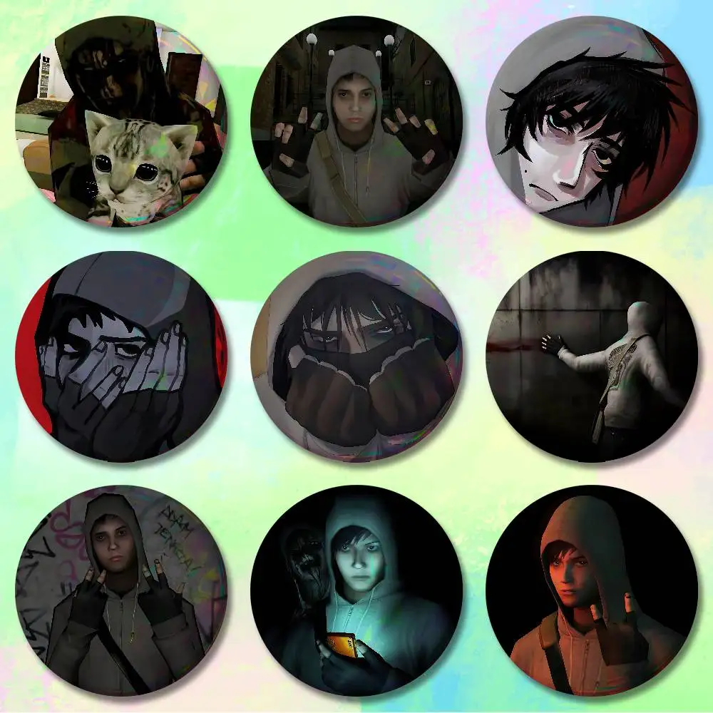 C-Cry of F-Fear Game Badges 25 32 44 58 75 mm Round Cosplay Pin Bag Decor Fans Collect Friends Gifts Brooch Souvenir