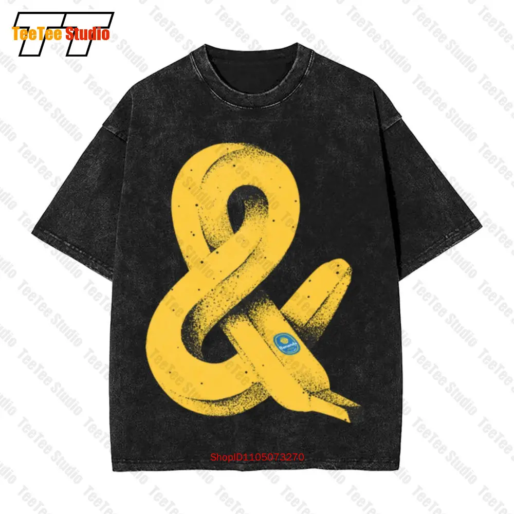 

Banana And Ampersand Art Vintage Oversized T-Shirt 8ZVP