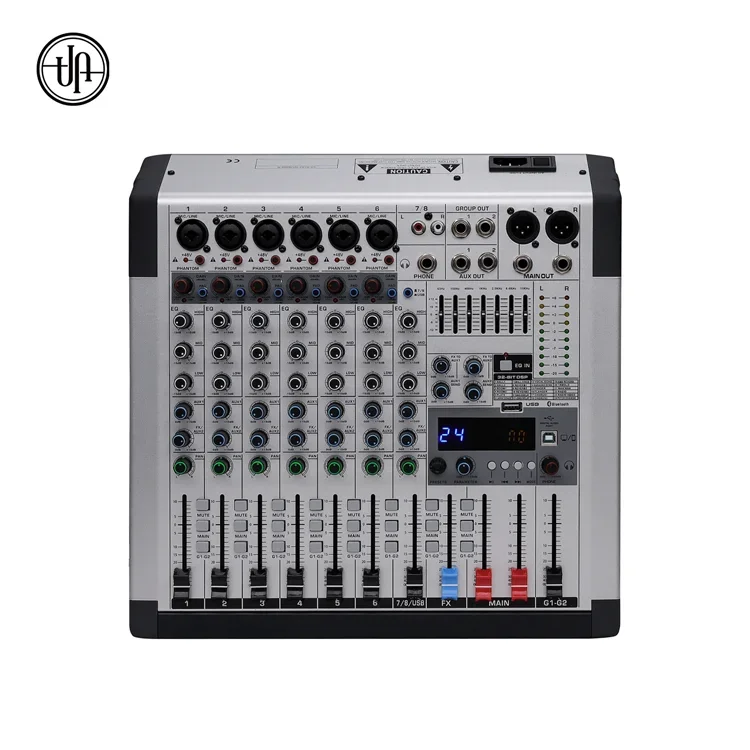 

CHORDIO Professional Audio Equipment 8-Channel DJ Controller Mixer Console With 8ohm Impedance Metal Shell For Stage Shows