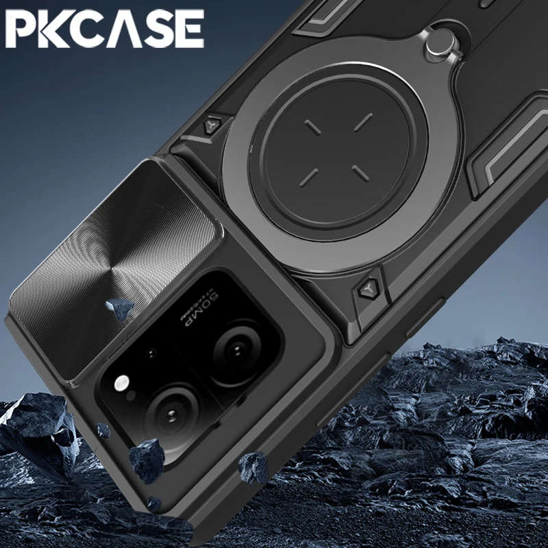 PKCASE Shockproof Case For Redmi Note 12 12S 12C 11S 11E 11SE 10S 10A 9C K60 K50 A2 A1 Pro Plus Ultra Xiaomi POCO C3 C31 Cover