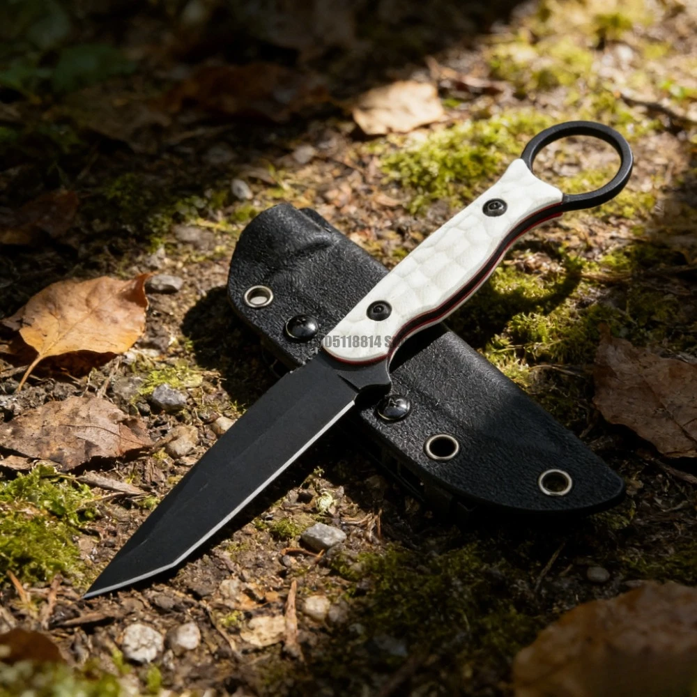 

Backpacking EDC Fishing Fixed Blade Outdoor Durbale Fishing Camping Multi-purpose Knife 8Cr13Mov Blade Fixed Knife G10 Handle