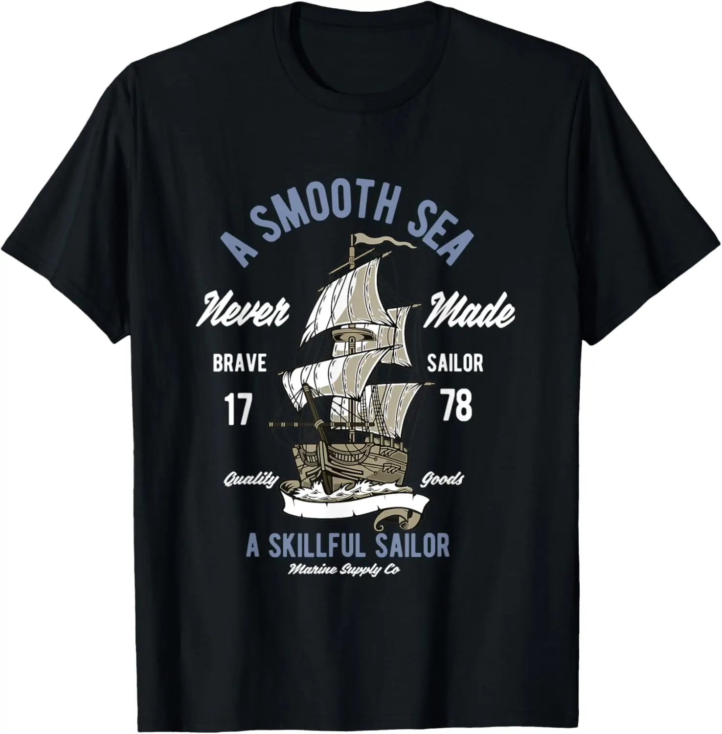 

Ship Design for caribbean sea and pirates lovers present T-Shirt