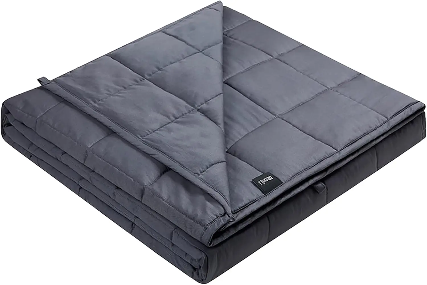 

Weighted Blanket (60"x80", 15 lbs, Grey), Queen Size Weighted Blanket for Adults, High Breathability Heavy Blanket