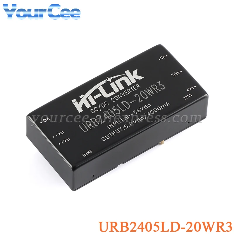 20W 30W DC-DC Isolated Non-regulated Power Supply Module 24V to 5V 12V URB2412LD URB24 URB2405YMD12YMD URB2405LD 20WR3