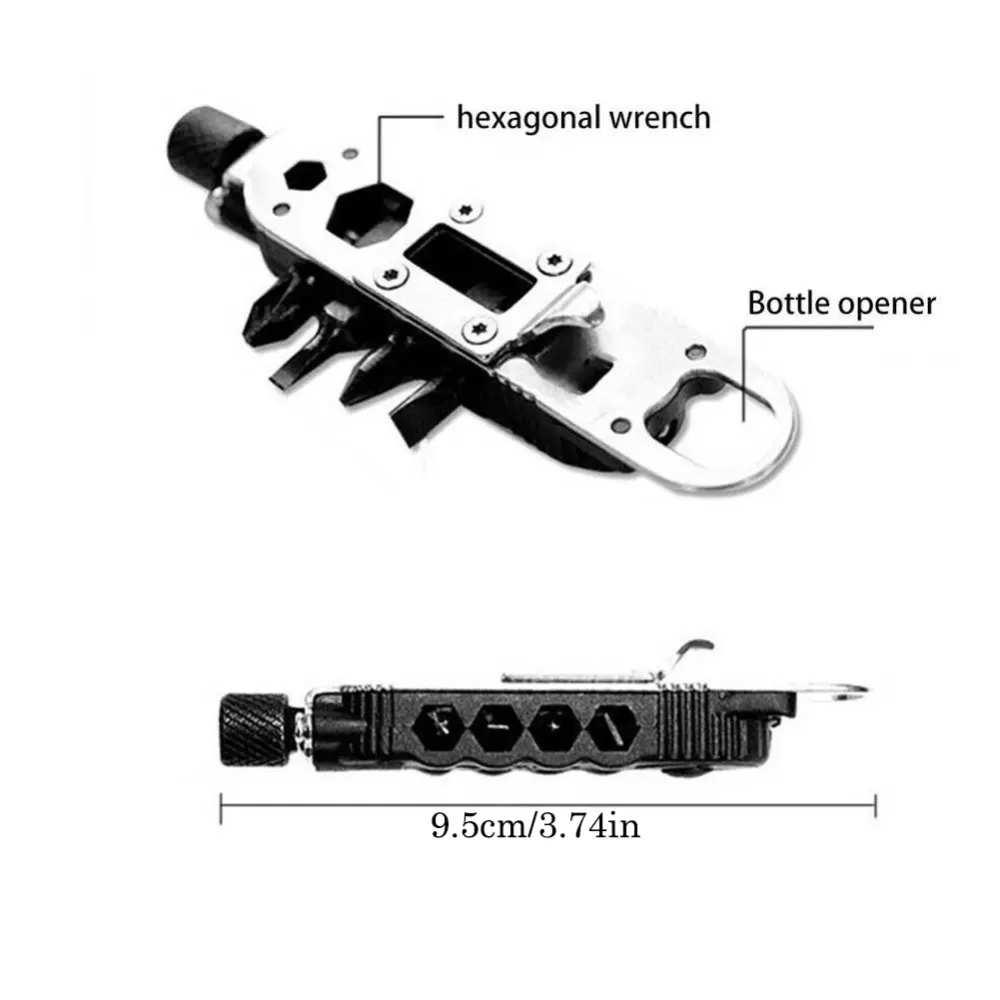 

Repair Tool Opener Screwdriver Adjustable Portable Multifunction Screwdriver Magic Stainless Steel Hex Screwdriver Outdoor