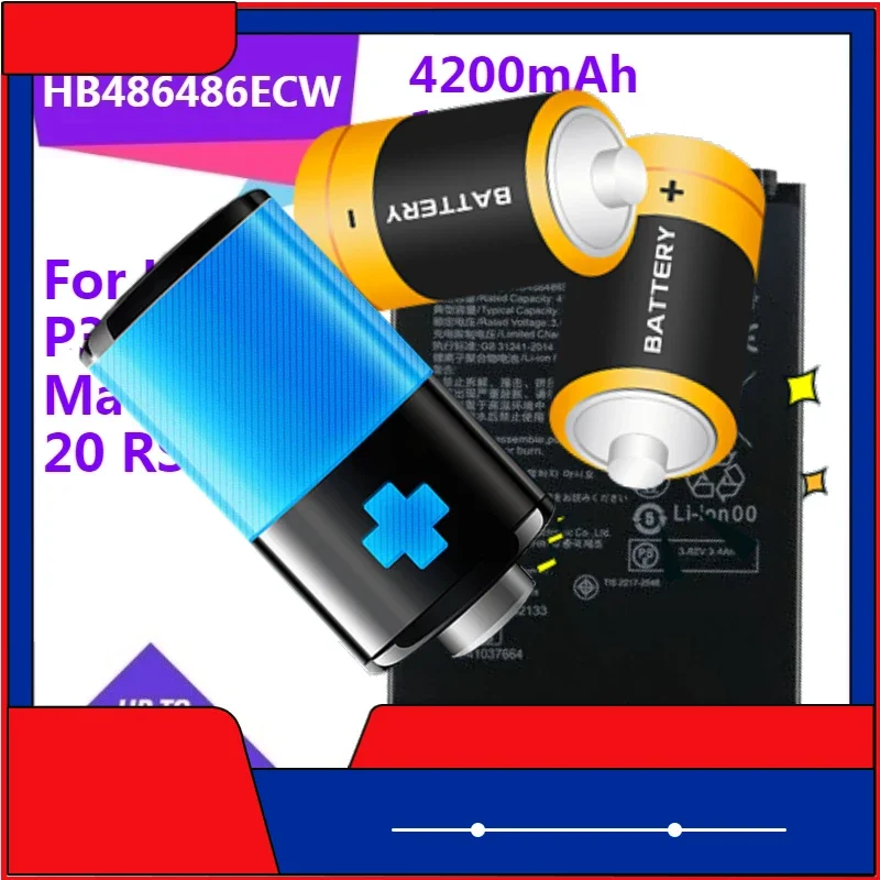 

HB486486ECW Аккумулятор для Huawei P30 Pro Mate 20 Pro 20 RS 20X 5G EVR-N29 LYA-L09 LYA-L0C 4200 мАч 16,04 Втч Аккумулятор