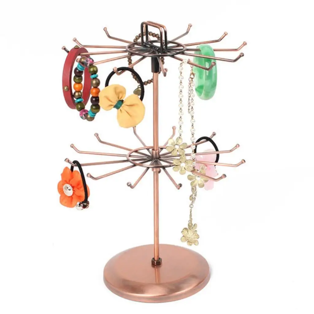 Jewelry Display Rotating Rack Stand Storage Exhibition Bracelet