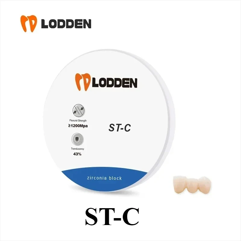 

Lodden ST-C Стоматологический циркониевый блок 98 мм Прозрачность 43% Прочность 1200 Блок Vita 16 цветов Стоматологические материалы Cad Cam