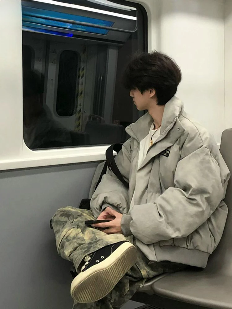 

Утепленная куртка-пуховик больших размеров с воротником-стойкой для полных женщин, новинка зимы