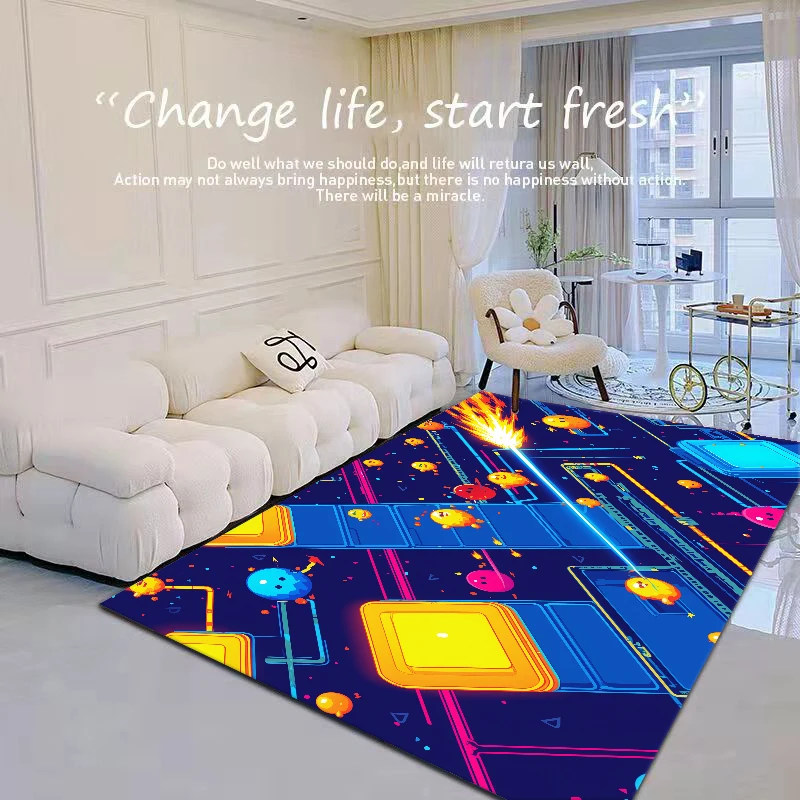 3D Cartoon Anime Carpet Living Room Sofa Area Decoration Rug Children Bedroom Study Decor Game Carpets Esports Room Non-slip Mat