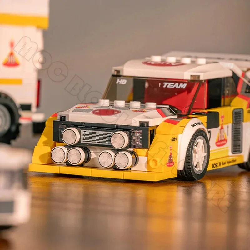 ชุดตัวต่อรถแข่งออดี้ ทีมแรลลี่ WRC 1362 ชิ้น ชุดประกอบรถสปอร์ตซูเปอร์คาร์ แบบจำลองประกอบเอง ของเล่นตัวต่อ DIY ของขวัญสำหรับเด็กผู้ชายและผู้ใหญ่