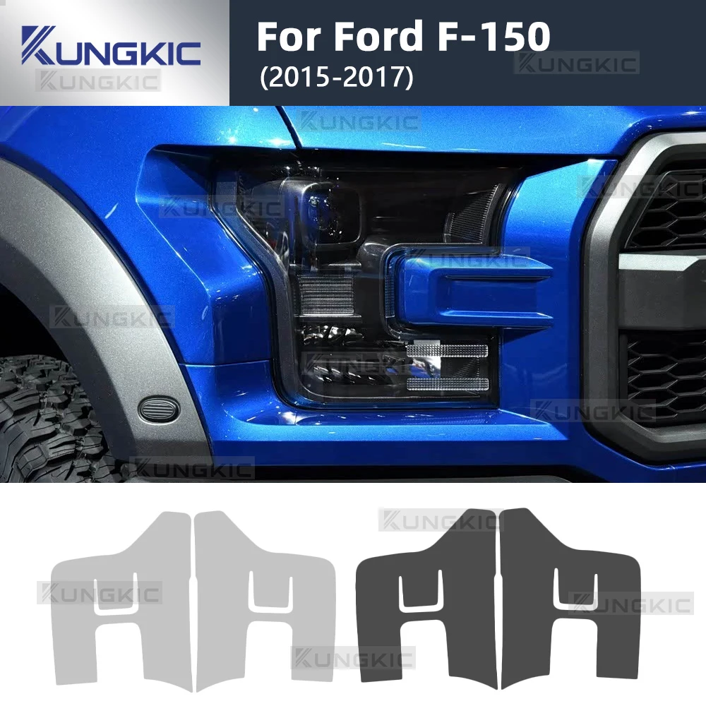 

Headlight Film For Ford Mustang F-150 F150 2015 2016 2017 Car Protective Film Smoke Black Transparent TPU Sticker Accessories