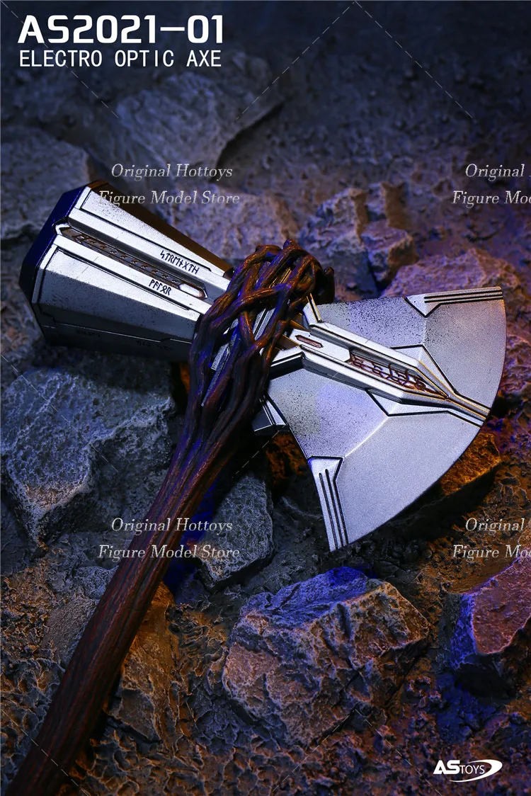 

В наличии ASTOYS AS2021-01 1/6 Солдат Тор Шторм Топор Люминесцентное издание Модель Сцена Аксессуар Подходит для 12-дюймовой экшн-фигурки Игрушки