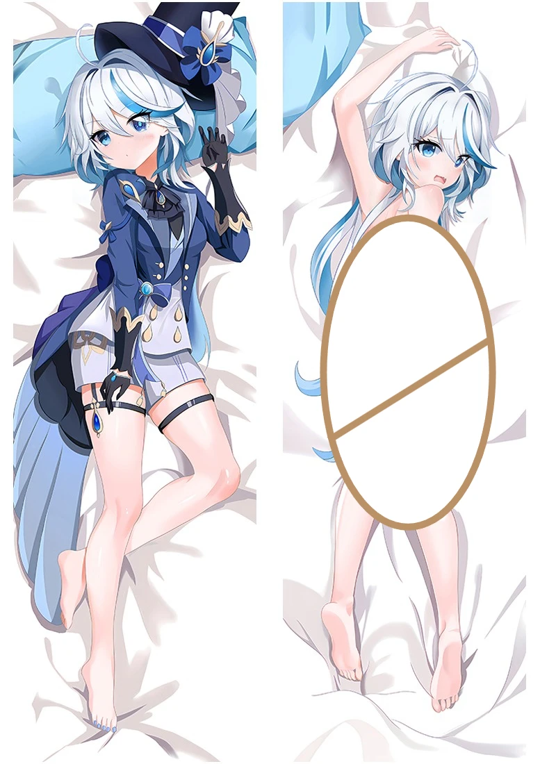 

Игра Impact Furina косплей обнимающая наволочка для тела 2-сторонняя персиковая кожа