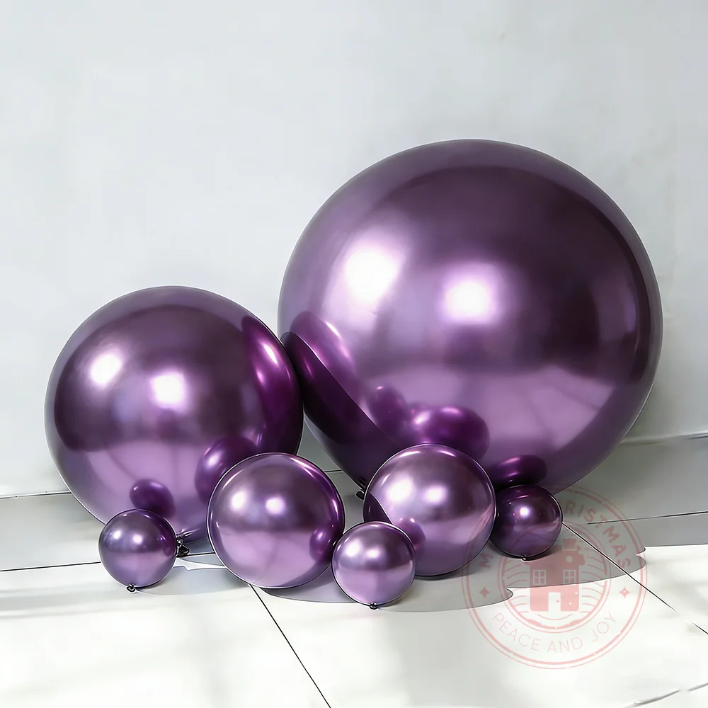 5" 10" 12" 18" Metallballon Geburtstag Party Dekoration Valentinstag Hochzeit Luftballons Bogen Weihnachten Festival Dekor Zubehör – Detail 4