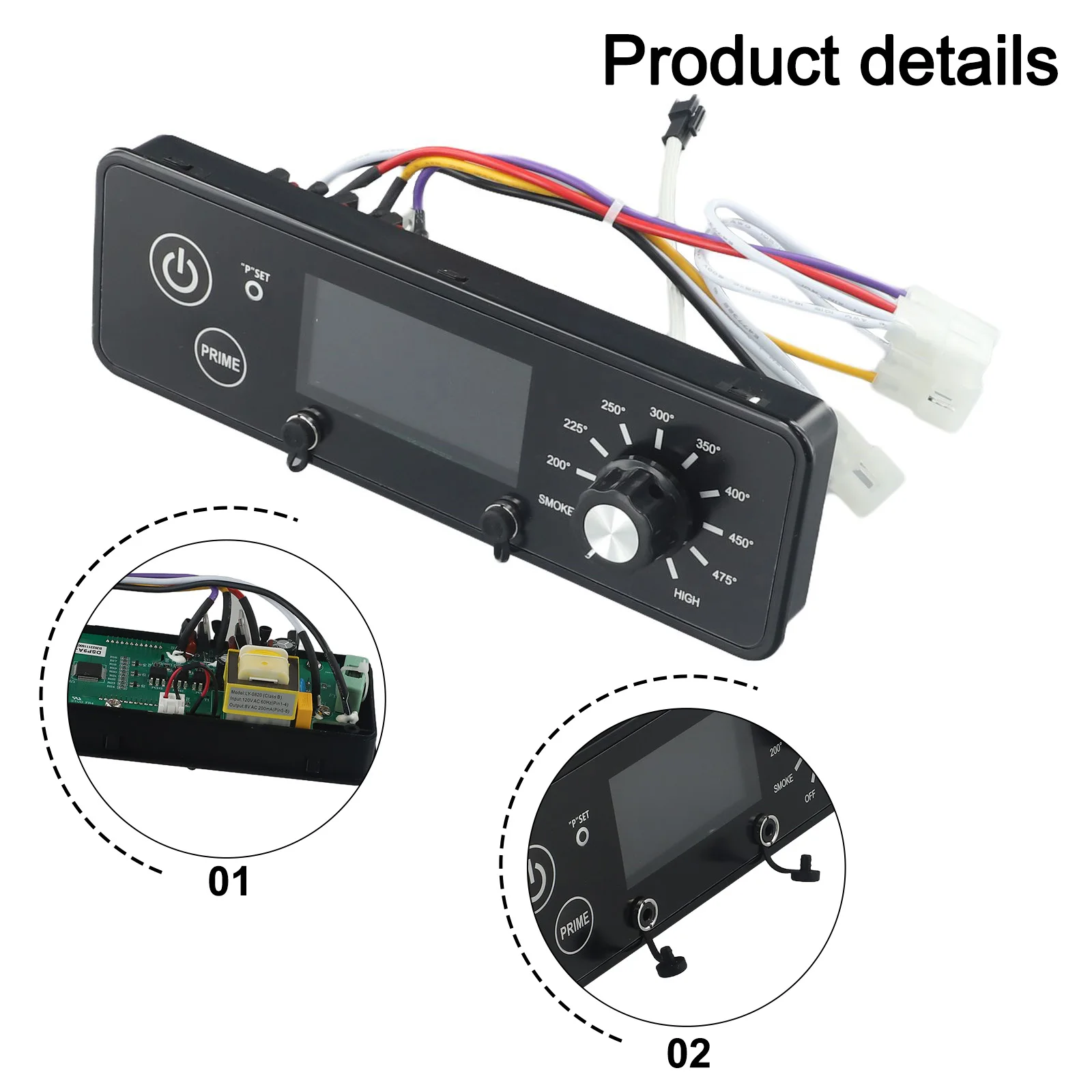 

Абсолютно новые детали контроля температуры для гриля PitBoss, пластиковая квадратная плата контроллера термостата для готовки на открытом воздухе