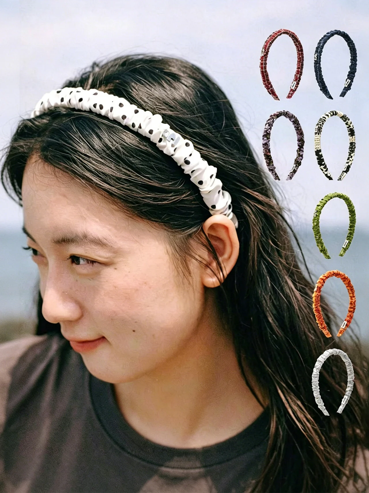 甘い折り畳み式生地ヘアバンド-マルチカラー-多用途花柄ヘアバンド-ヘアアクセサリー-タギオリジナルデザイン-さまざまなシーンに最適