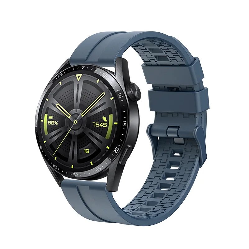 Tali jam tangan Samsung, gelang silikon olahraga huawei watch gt 3-2e 20mm 22mm untuk Samsung Galaxy 6/5/pro/3/4/Klasik/aktif 2