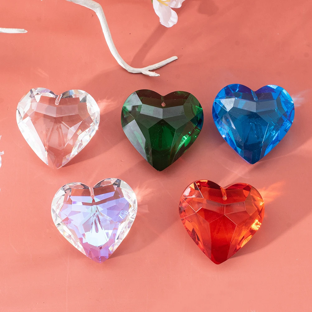 

Crystal Heart Prisms Suncatchers For Windows Hanging Prisms Windows Decor Christmas Tree naments House Garden Car