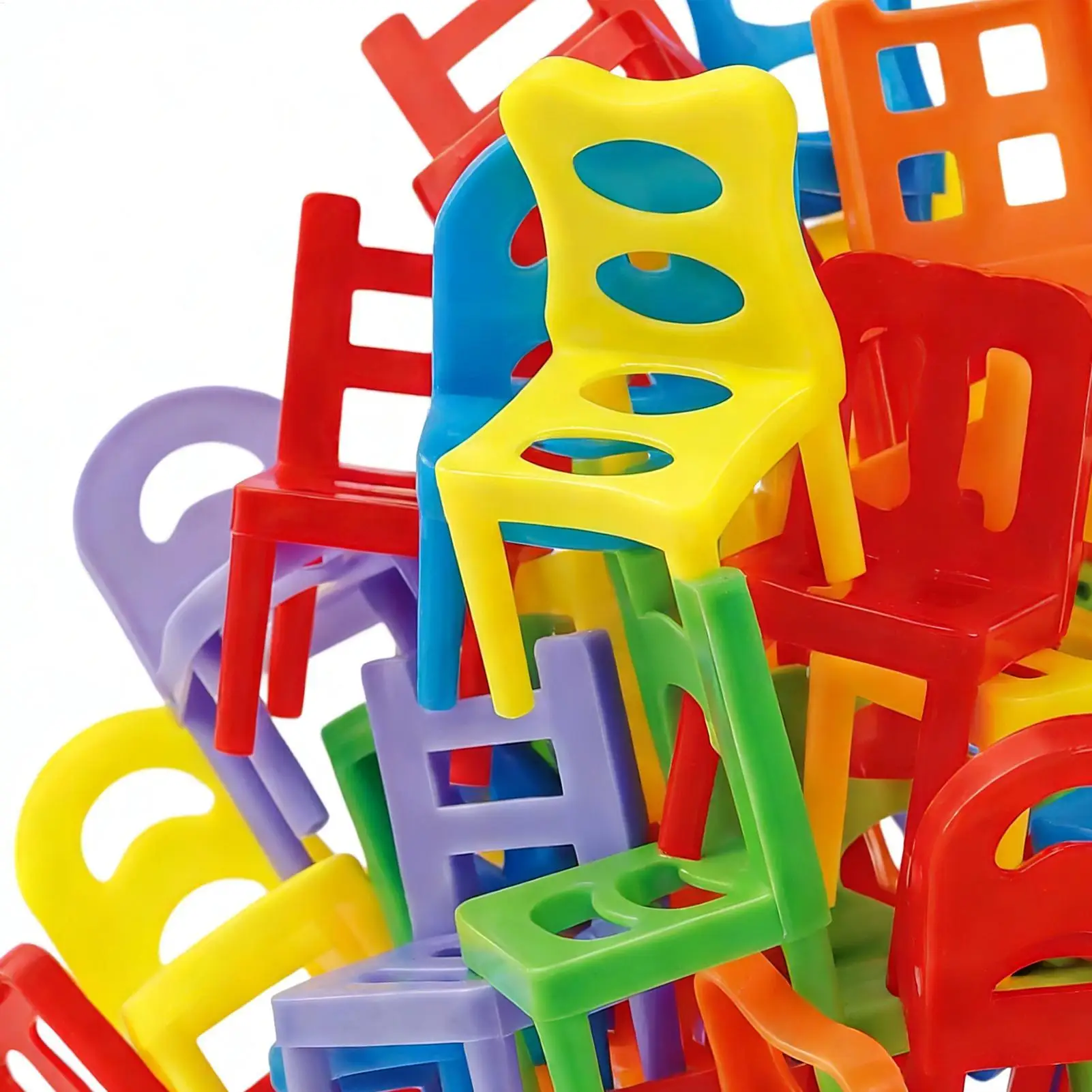 Stacking Chairs Game children puzzle folding chair toy parent-child interactive game Educational Fun Interactive Colorful Party