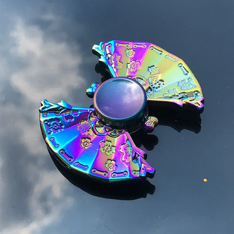 Rainbow Fidget Metallspinner, bunte Fingerspinner, Hochgeschwindigkeits-Handspinner, Zappelspielzeug zur Stress- und Angstlinderung für Erwachsene