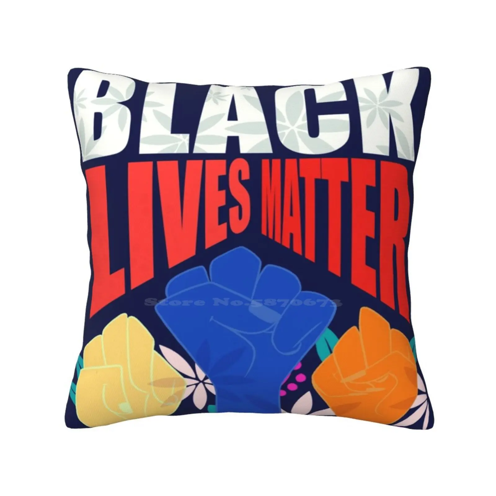 Black Lives Matter ( 4 Of 5 ) Home Sofa Car Waist Throw Pillowcase Awareness Black Lives Matter Donate Donations Charity