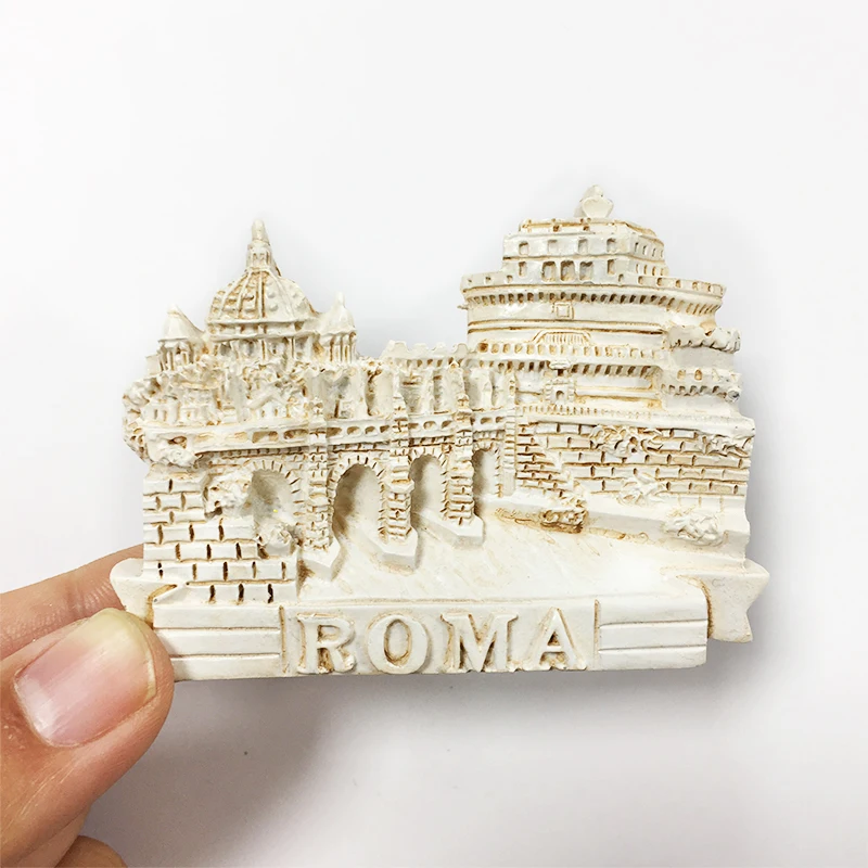

Resin Material Rome Landmarks Magnetic Fridge Decor - Italy Souvenirs for Home Decor