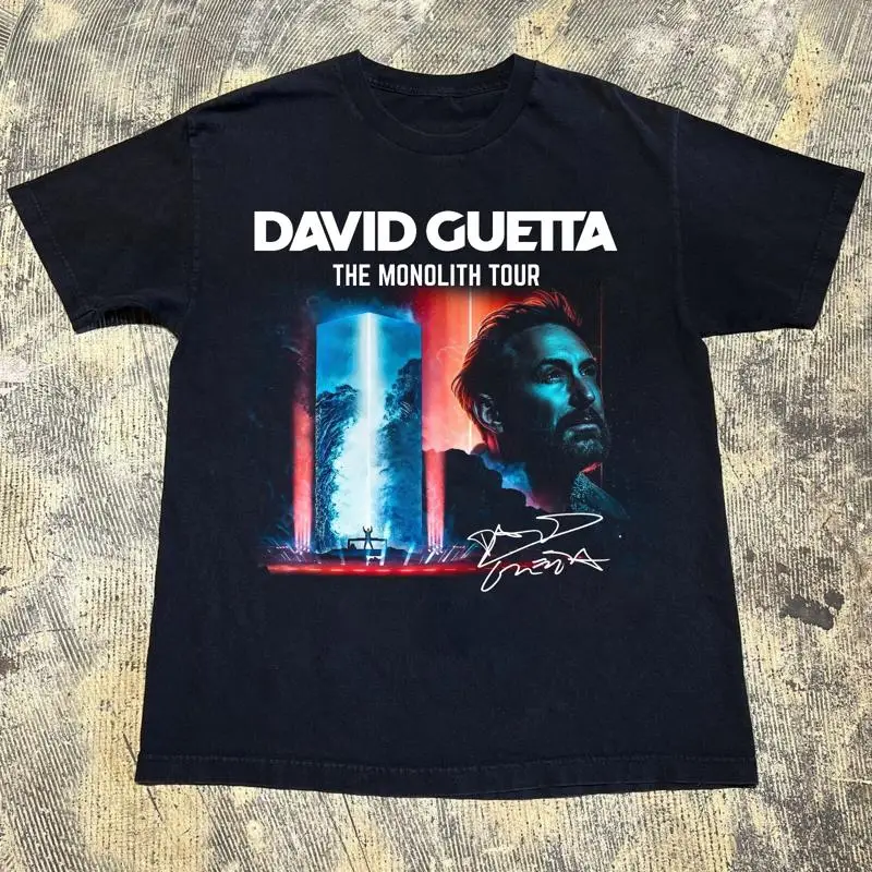 2025 David Guetta The Monolith Tour T Shirt Full Size S 4XL CT458