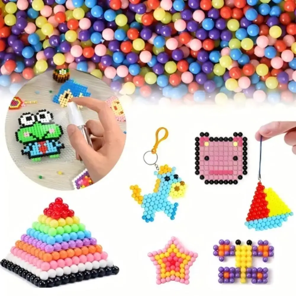 

300Pcs Box Hama Water Beads Spray Magic Beads Educational Perler Perlen Beads Puzzles Accessories for Children Toys