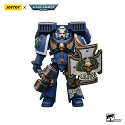 【Accessories】JOYTOY Warhammer 40K 1/18 Action Figure Ultramarines Vanguard Veteran with Thunder Hammer and Storm Shield ModelToy