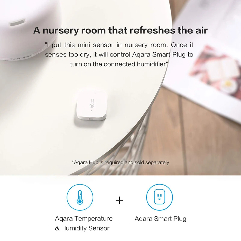 Aqara-Sensor de temperatura ZigBee, Sensor inteligente de humedad y presión del aire, Mi Home Aqara para la aplicación, venta al por mayor