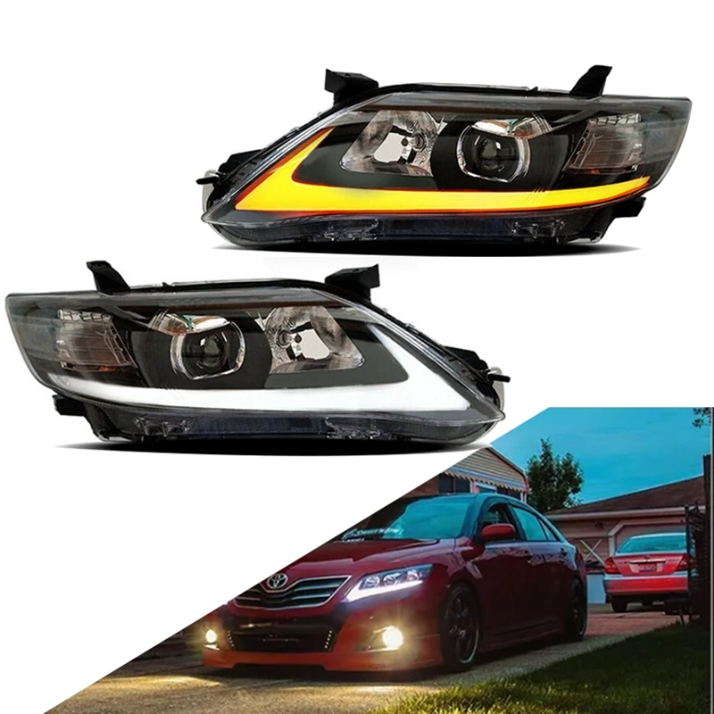 Car Front Headlight For Toyota Camry LED 2009-2011 HeadLamp Styling Dynamic Turn Signal Lens Automotive Accessories Assembly