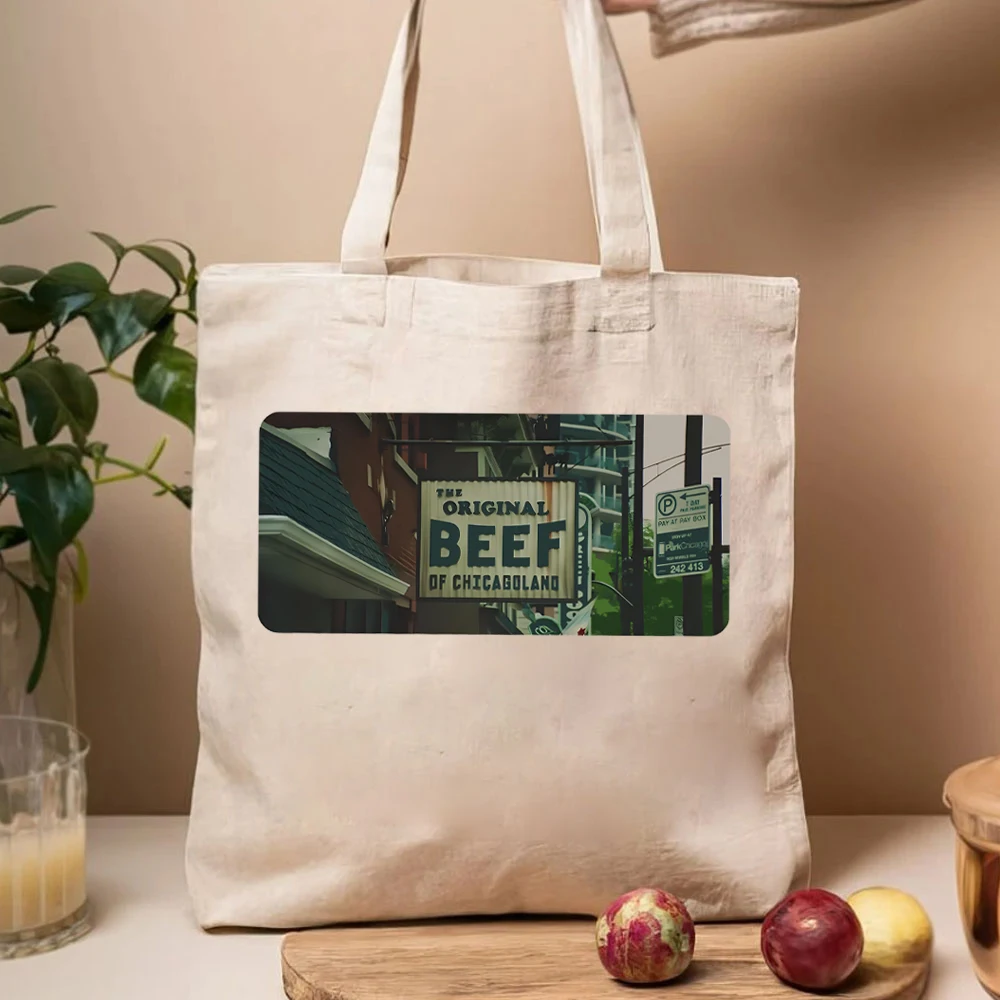 Die Bären-TV-Show-Taschen Hommage Damen handtasche Original Rindfleisch von Chicago land Restaurants Outdoor-Logo Zeichen Grafik taschen für Frauen