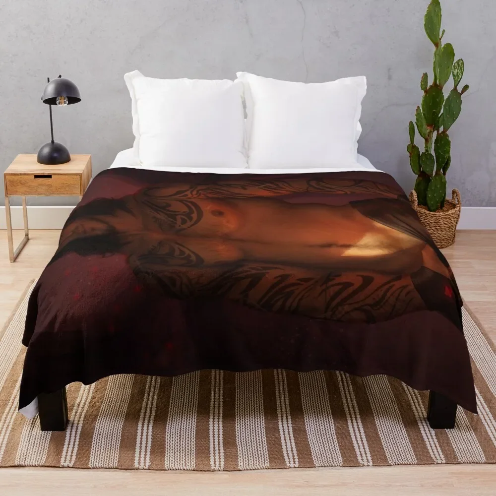 ACOTAR: Cassian Throw Blanket Thermal For Decorative Sofa Soft Big For Sofa Thin Blankets