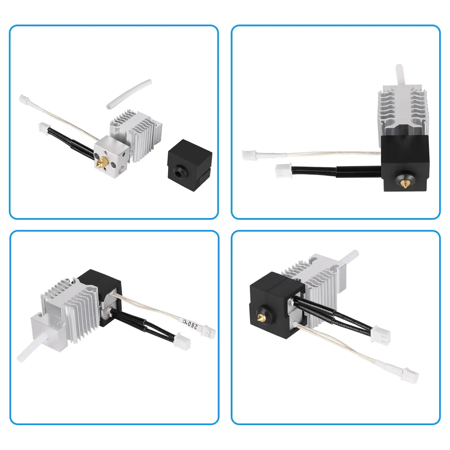 Creality Ender 3 V3 SE Hotend Kit,Original Ender 3 V3 SE Extruder Hotend Heater Block 260℃ High-Temperature Resistance 5