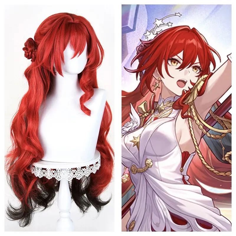 Already Styled Himeko·Nova Cosplay Wigs Anime Cos Wigs Heat Resistant Synthetic Hair Halloween Party Wigs