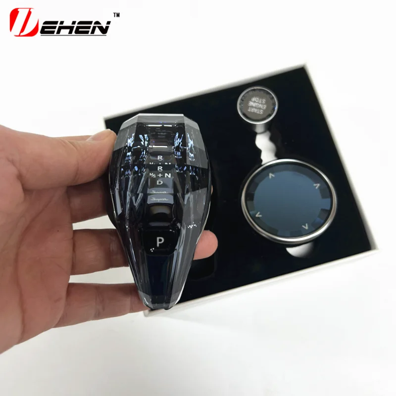 

Набор из трех предметов, хрустальная ручка переключения передач для Toyota Supra A90 A91 2019-2025 MK4 MK5, автоматическая хрустальная ручка переключения передач