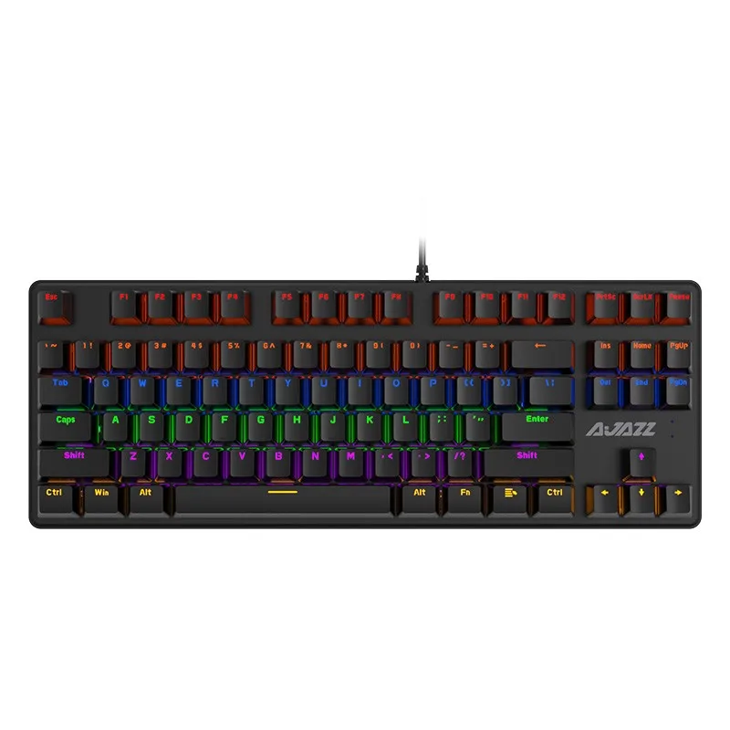 

Hot Selling 87-key Colorful Mixed Light Mechanical Gaming Keyboard Suitable for game Players