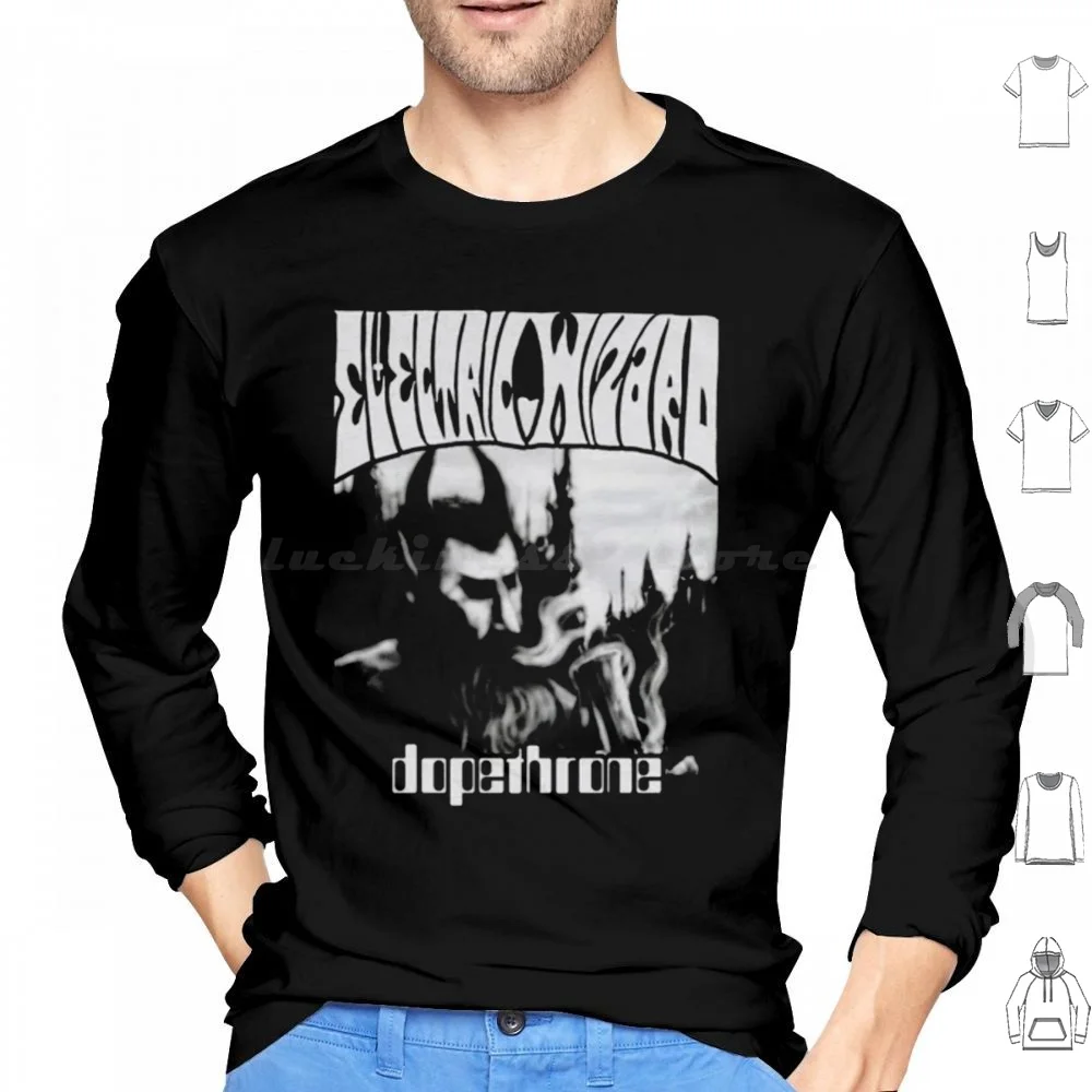 

Black Dopethrone Hoodies Long Sleeve Electric Wizard Electric Wizard Vintage Electric Wizard Art Electric Wizard