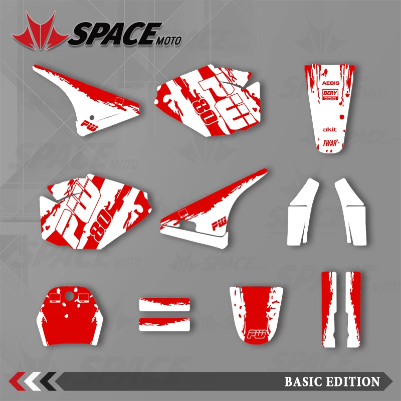 

SPACE For Yamaha PW80 PW 80 Graphics Background Decal Sticker Set Decoration Protector Sticker