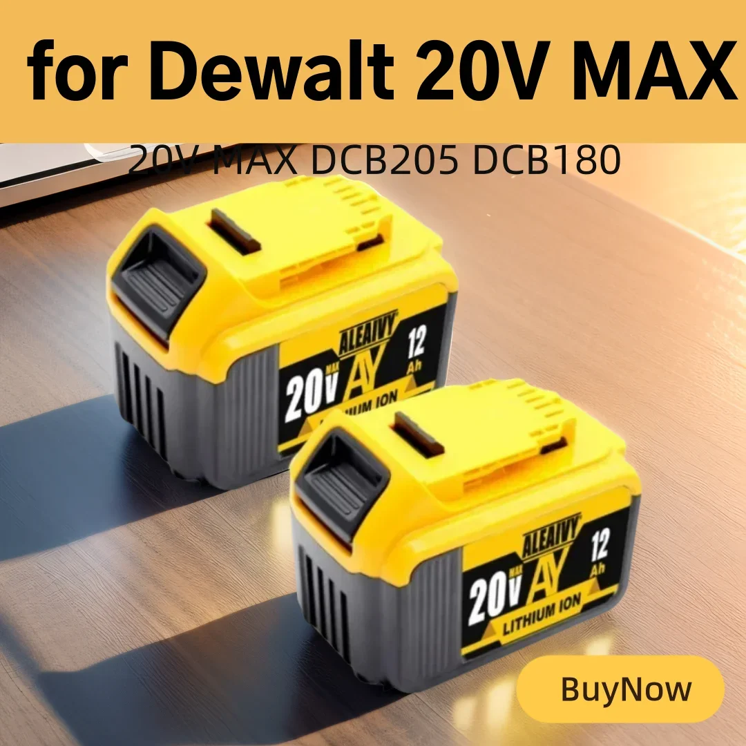 

Модернизированная перезаряжаемая батарея 20 в 18650 Ач 12 Ач для Dewalt 18 в 20 в макс. DCB205 DCB180 литий-ионный Электроинструмент аккумулятор