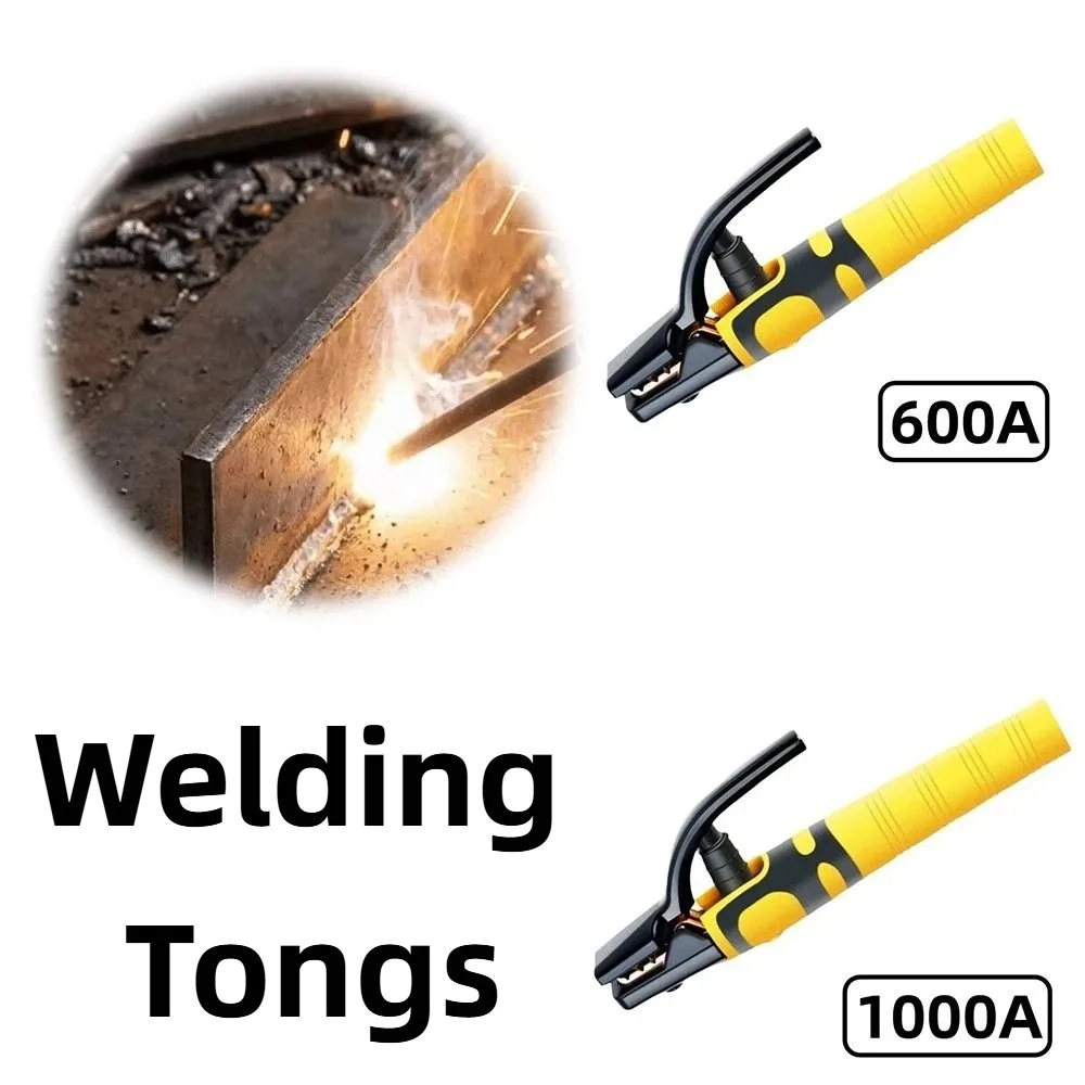600/1000A Welding Tongs High Temperature Resistant Heat Resistant Welding Clamp Multi-Purpose Anti Scald Metal Rod Holder