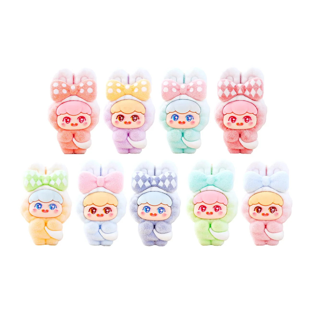 9 قطع من زخارف على شكل دمية أرنب على شكل ربطة عنق #5