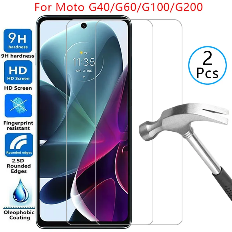 screen protector for motorola moto g100 g200 g60 g60s g40 fusion 5g protective tempered glass on g 100 200 60 s 60s 40 film mot