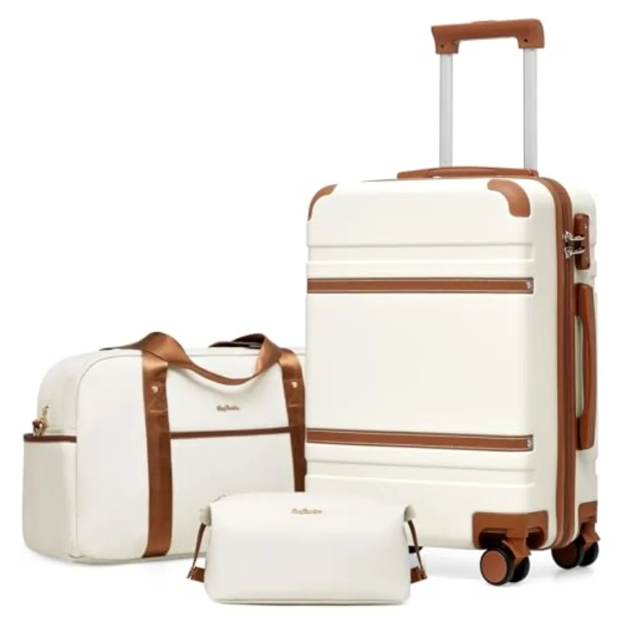 Carry On Luggage, 20 Inch ABS+PC Hardshell Carry on Suitcase with Spinner Wheels TSA Lock and YKK Zipper