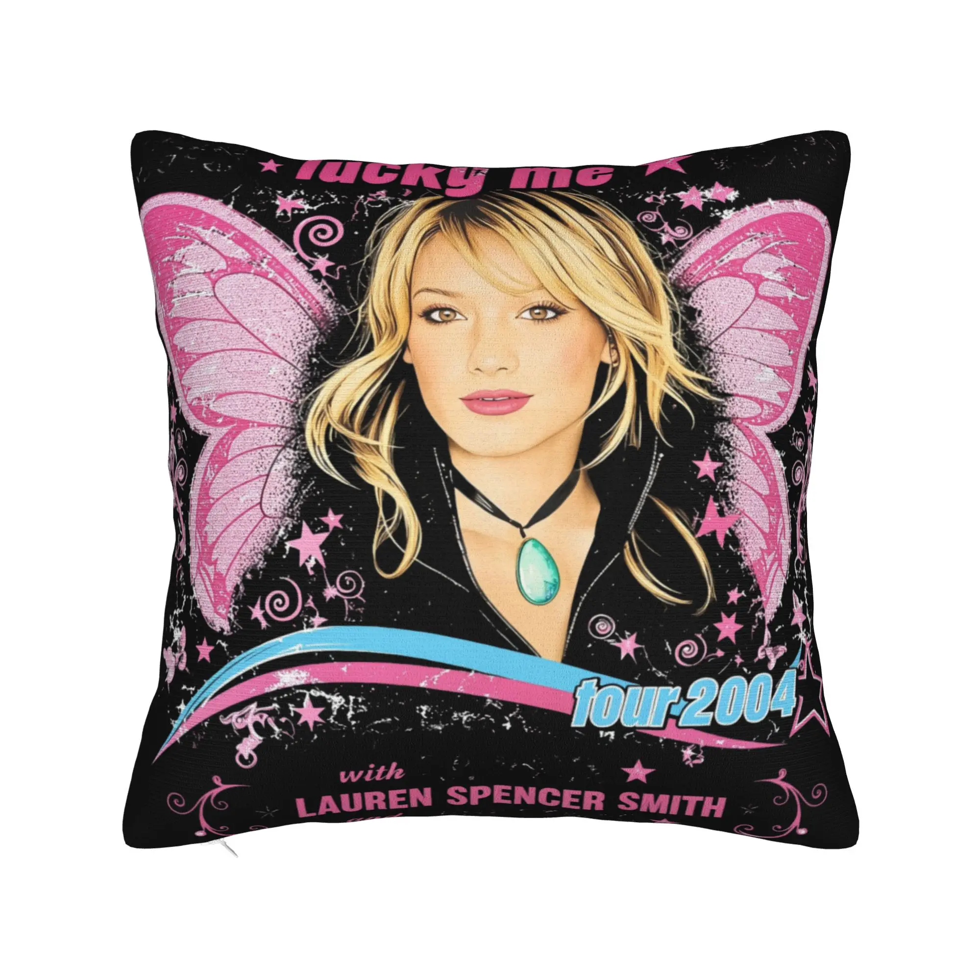 Hilary Duff Lucky Me Tour Pillow Cover  Custom Cushion Cover Novelty Pillow Case For Sofa Home Decoration