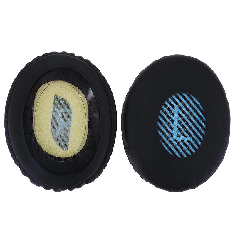 2 pçs substituição almofadas de ouvido earmuffs almofadas earpad capas para bose oe2 oe2i soundtrue fone ouvido azul