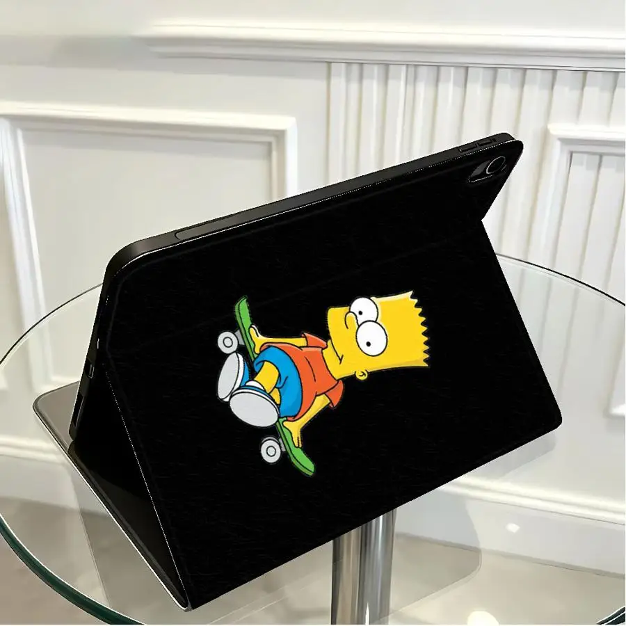Hülle für Samsung Galaxy Tab A9Plus S10 Plus S7 S8+ S9+ S10 Lite A7 Lite S9 FE S10FE A8 S11 A11 mit Stiftschlitz The Simpsons Boy