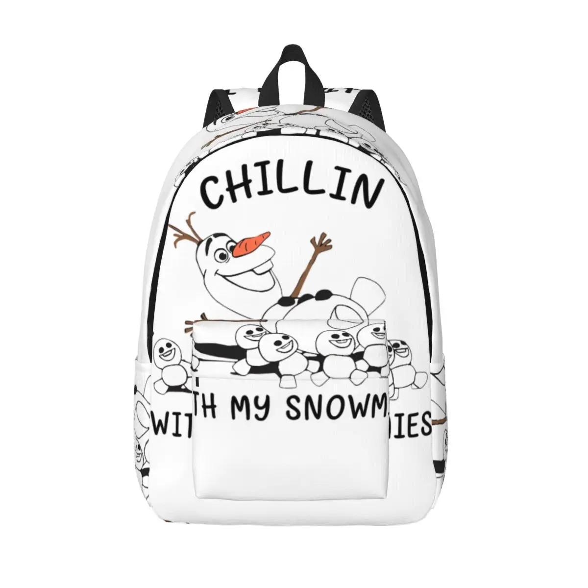 

Рюкзак Frozen Olaf Chillin With My Snowmies для мужчин и женщин, стильный, для старшей школы, деловой, повседневный, для ноутбука, компьютера, холщовый, спортивный