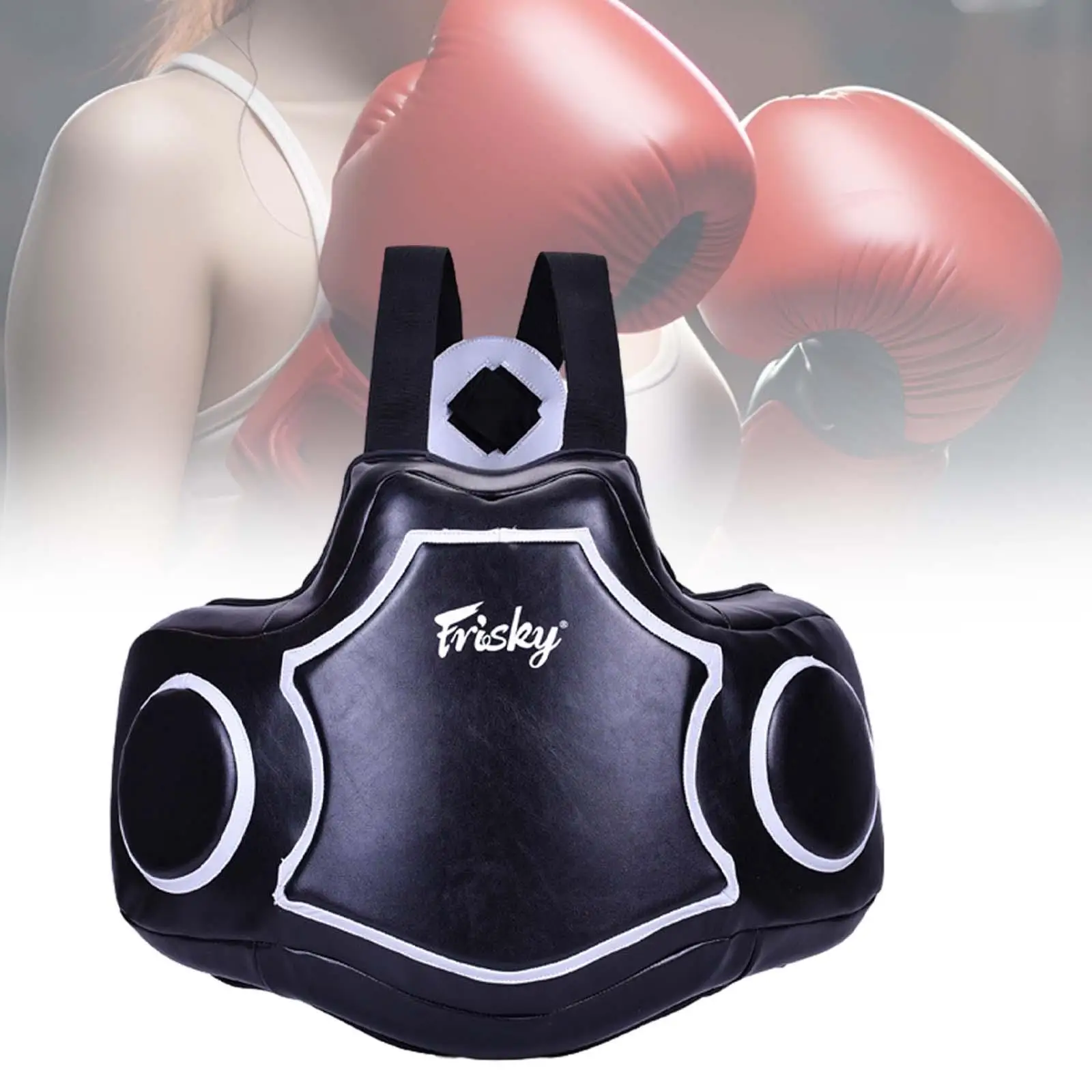 

Boxing Body Protector Rib Protection Black Professional Thickened Chest Protector for Mma Kickboxing Sparring Martial Arts Sanda